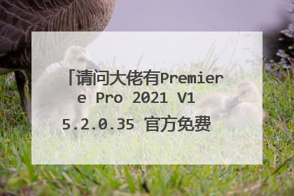 请问大佬有Premiere Pro 2021 V15.2.0.35 官方免费版软件百度云资源吗