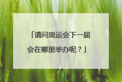 请问奥运会下一届会在哪里举办呢?