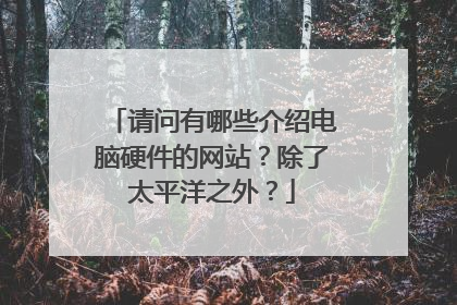 请问有哪些介绍电脑硬件的网站?除了太平洋之外?