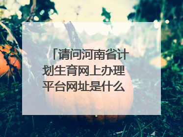 请问河南省计划生育网上办理平台网址是什么？怎么登录？