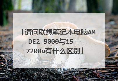 请问联想笔记本电脑AMDE2-9000与i5一7200u有什么区别