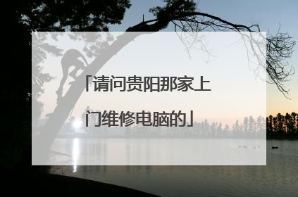 请问贵阳那家上门维修电脑的