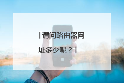 请问路由器网址多少呢？