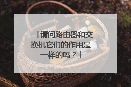 请问路由器和交换机它们的作用是一样的吗?