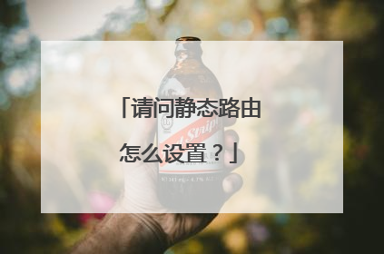请问静态路由怎么设置?