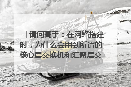请问高手：在网络搭建时，为什么会用到所谓的核心层交换机和汇聚层交换机，区别是什么，各自所起的作用是