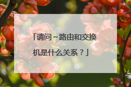 请问～路由和交换机是什么关系？