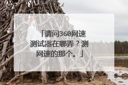 请问360网速测试器在哪弄？测网速的那个。