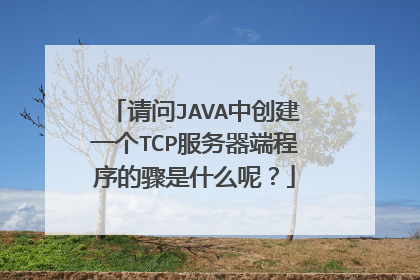 请问JAVA中创建一个TCP服务器端程序的骤是什么呢?