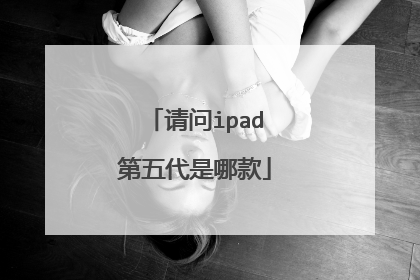 请问ipad第五代是哪款