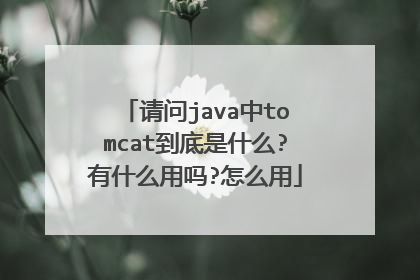 请问java中tomcat到底是什么?有什么用吗?怎么用