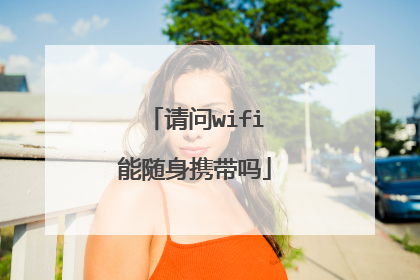 请问wifi能随身携带吗