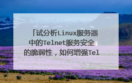 试分析Linux服务器中的Telnet服务安全的脆弱性，如何增强Telnet服务安全?