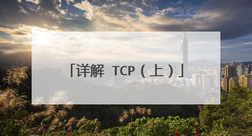 详解 TCP（上）