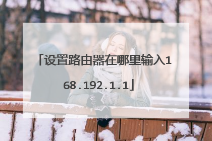 设置路由器在哪里输入168.192.1.1