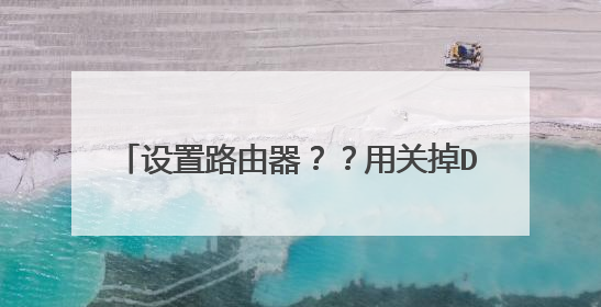 设置路由器??用关掉DHCP吗?/高手近来