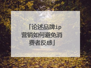 论述品牌ip营销如何避免消费者反感