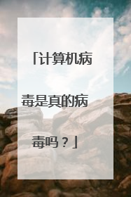 计算机病毒是真的病毒吗?