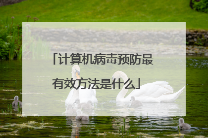 计算机病毒预防最有效方法是什么