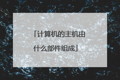 计算机的主机由什么部件组成