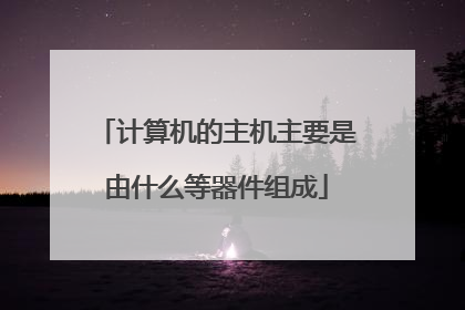 计算机的主机主要是由什么等器件组成