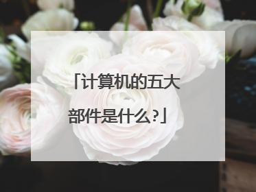 计算机的五大部件是什么?