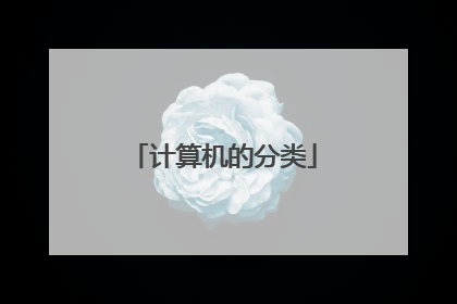 计算机的分类