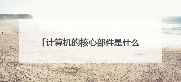 计算机的核心部件是什么？它由哪两部分组成？