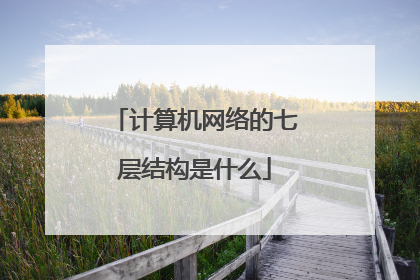 计算机网络的七层结构是什么