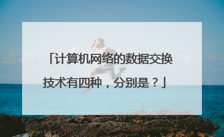 计算机网络的数据交换技术有四种,分别是?