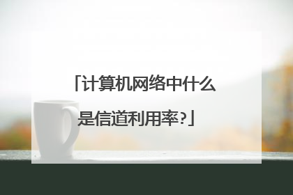 计算机网络中什么是信道利用率?