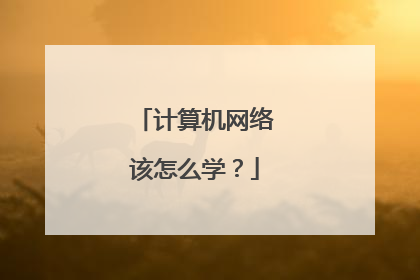 计算机网络该怎么学?