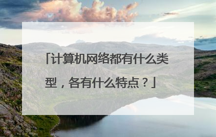 计算机网络都有什么类型，各有什么特点？