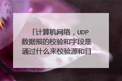 计算机网络，UDP数据报的校验和字段是通过什么来校验源和目的IP的呢？？