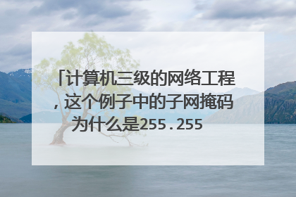 计算机三级的网络工程,这个例子中的子网掩码为什么是255.255.255.224,那个224是怎么