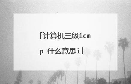 计算机三级icmp 什么意思i