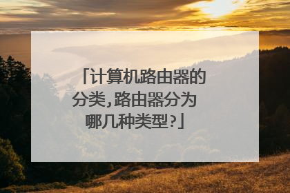 计算机路由器的分类,路由器分为哪几种类型?