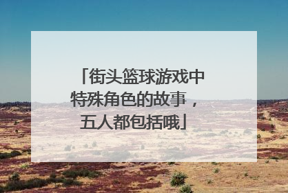 街头篮球游戏中特殊角色的故事,五人都包括哦