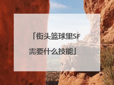 街头篮球里SF需要什么技能