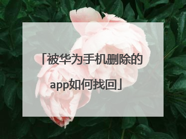 被华为手机删除的app如何找回
