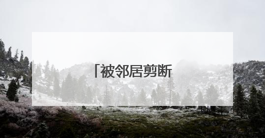 被邻居剪断网线报警吗