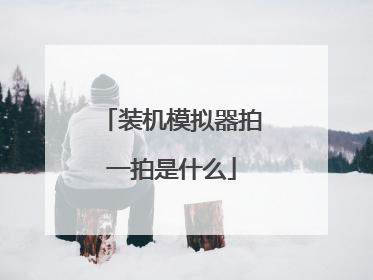 装机模拟器拍一拍是什么