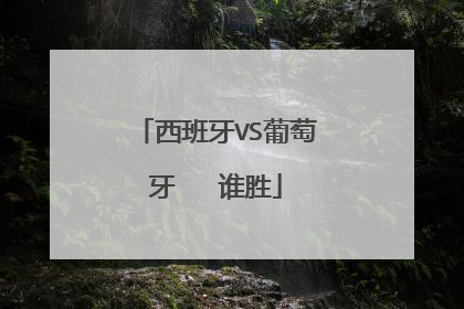 西班牙VS葡萄牙   谁胜