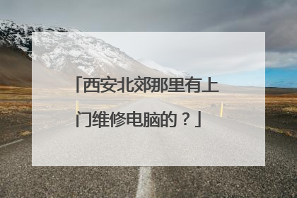 西安北郊那里有上门维修电脑的？