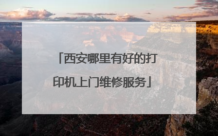 西安哪里有好的打印机上门维修服务