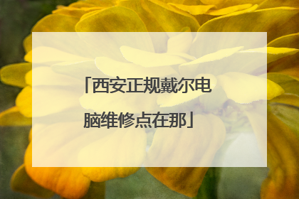 西安正规戴尔电脑维修点在那
