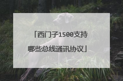 西门子1500支持哪些总线通讯协议