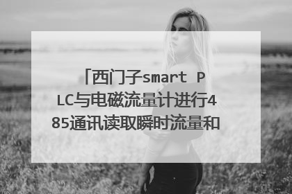 西门子smart PLC与电磁流量计进行485通讯读取瞬时流量和累计流量，怎么将读取的带小数点的十