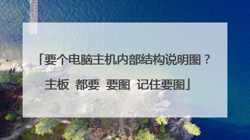 要个电脑主机内部结构说明图?主板 都要 要图 记住要图