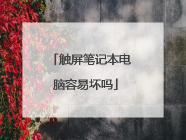 触屏笔记本电脑容易坏吗